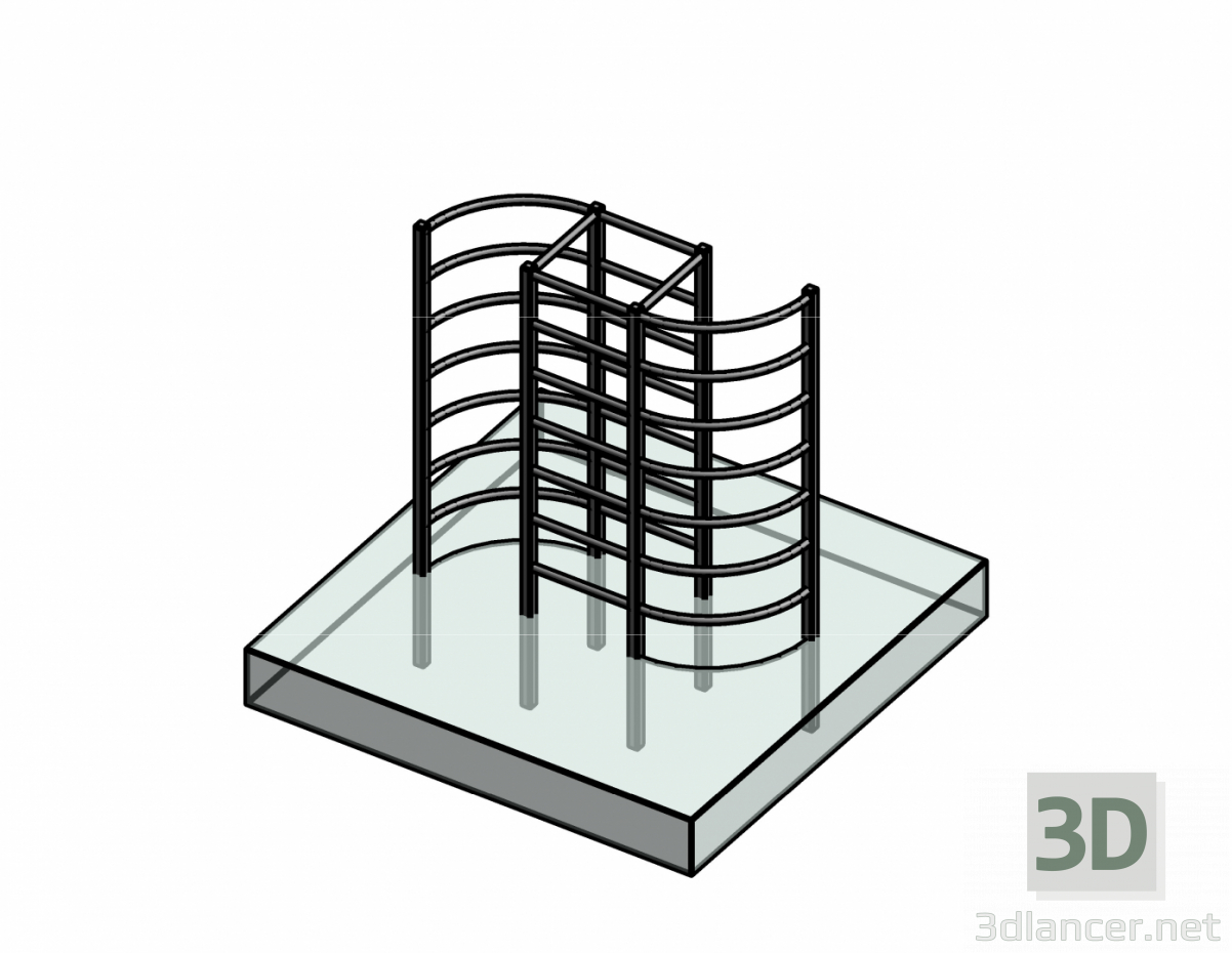 modello 3D Muro svedese_6 - anteprima