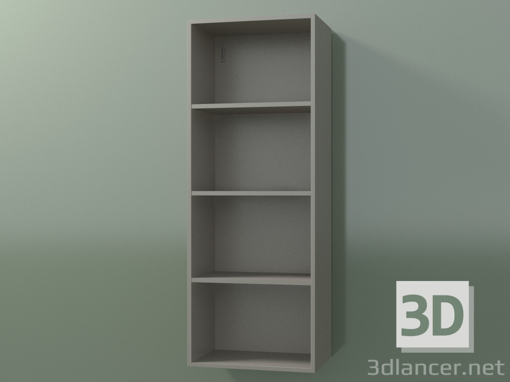 3d model Armario alto de pared (8DUBCC01, Clay C37, L 36, P 24, H 96 cm) - vista previa