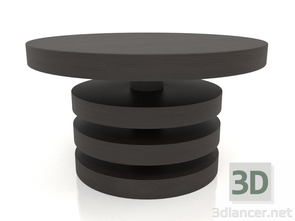 Modelo 3d Mesa de centro JT 04 (D=600x350, madeira castanho escuro) - preview