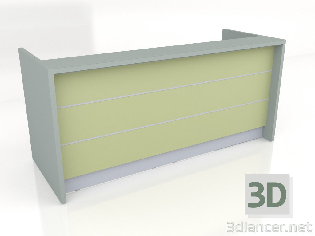 modello 3D Banco reception Valde LAV77L (2366x917) - anteprima