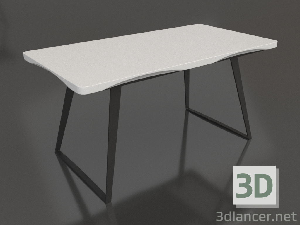 Modelo 3d Mesa dobrável Vermont dobrada (preto e branco) - preview