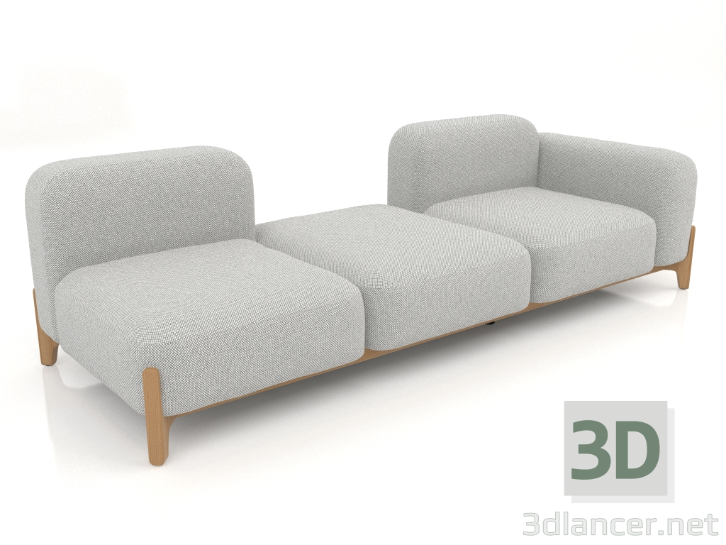 3D modeli Modüler kanepe (bileşim 09) - önizleme