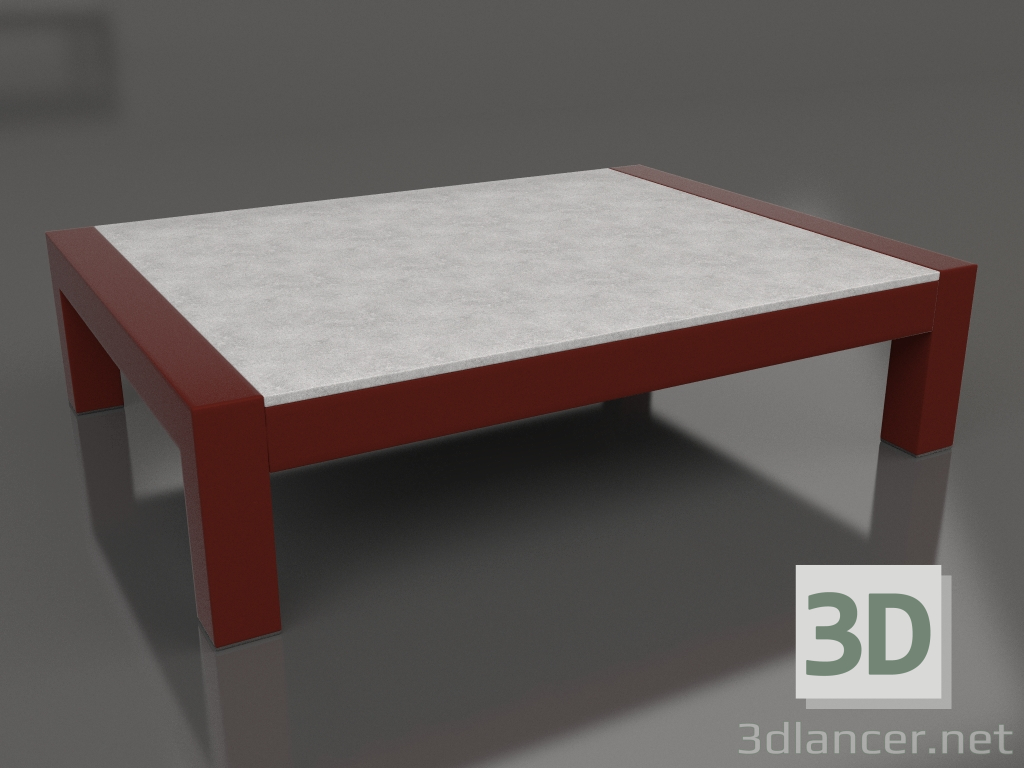 3d model Mesa de centro (Rojo vino, DEKTON Kreta) - vista previa