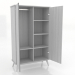 3d model Cabinet 4 1000x450x1650 mm (open, white RAL 9010) - preview