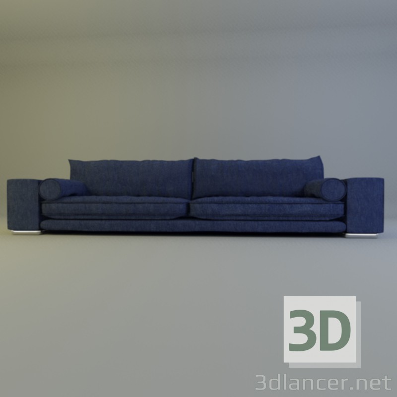 sofá para sala de estar 3D modelo Compro - render