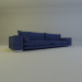 Sofa für Wohnzimmer 3D-Modell kaufen - Rendern