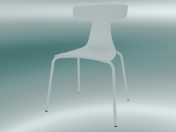 Стілець стекіруемие REMO plastic chair (1417-20, plastic white, white)