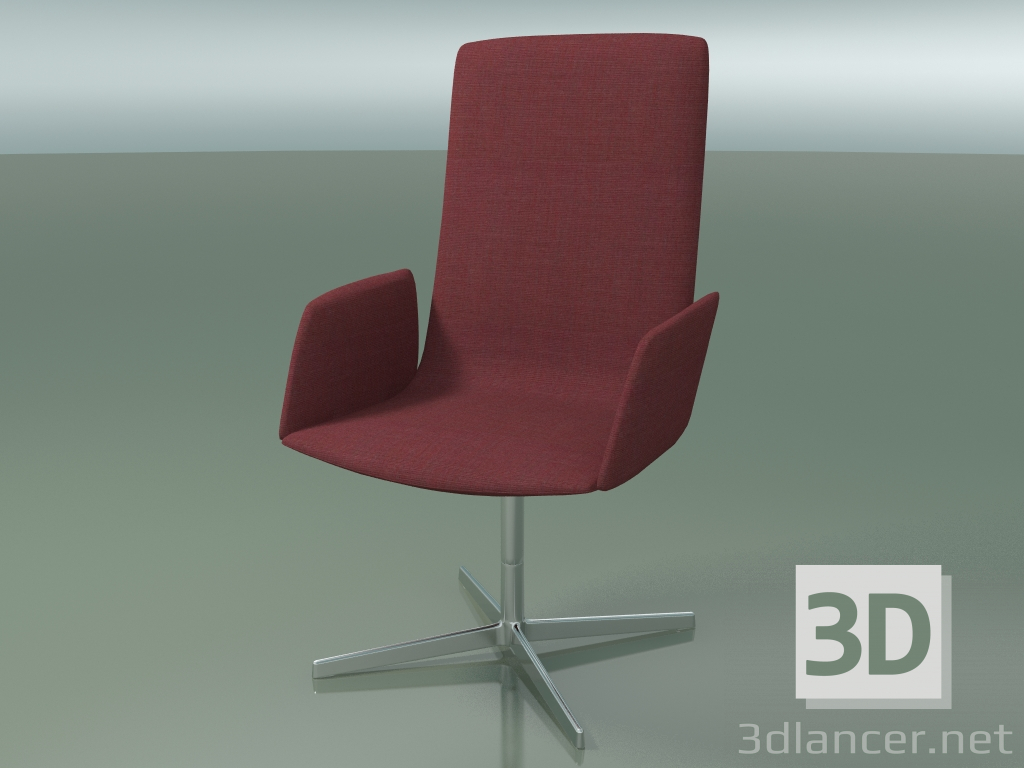 3D modeli Ofis koltuğu 4913BR (4 ayaklı, yumuşak kolçaklı) - önizleme