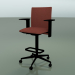 3d model Stool 6505 (5 wheels, with removable padding, adjustable standard 3D armrest, V39) - preview