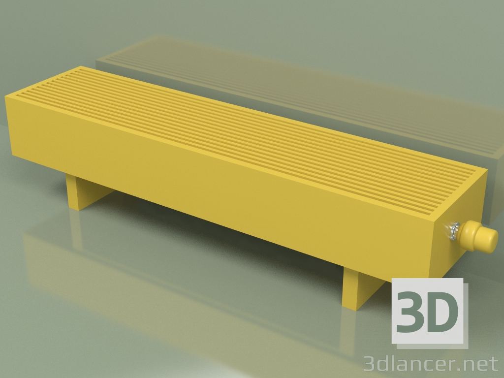 modèle 3D Convecteur - Aura Basic (140x1000x236, RAL 1012) - preview