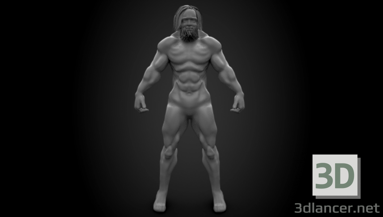 3d model Man - preview