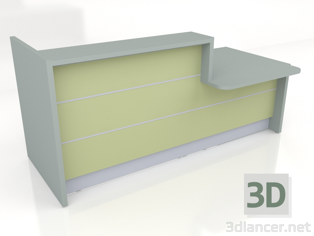 modèle 3D Banque d'accueil Valde LAV19L (2366x1114) - preview