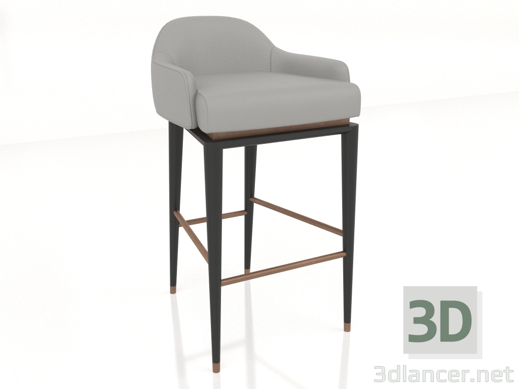 modèle 3D Tabouret de bar (S526) - preview