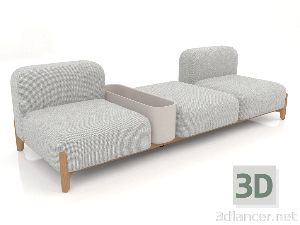 Modelo 3d Sofá modular (composição 10) - preview