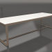 3d model Dining table 270 (White polyethylene, Bronze) - preview