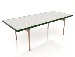 Table à manger (Vert bouteille, DEKTON Kreta)