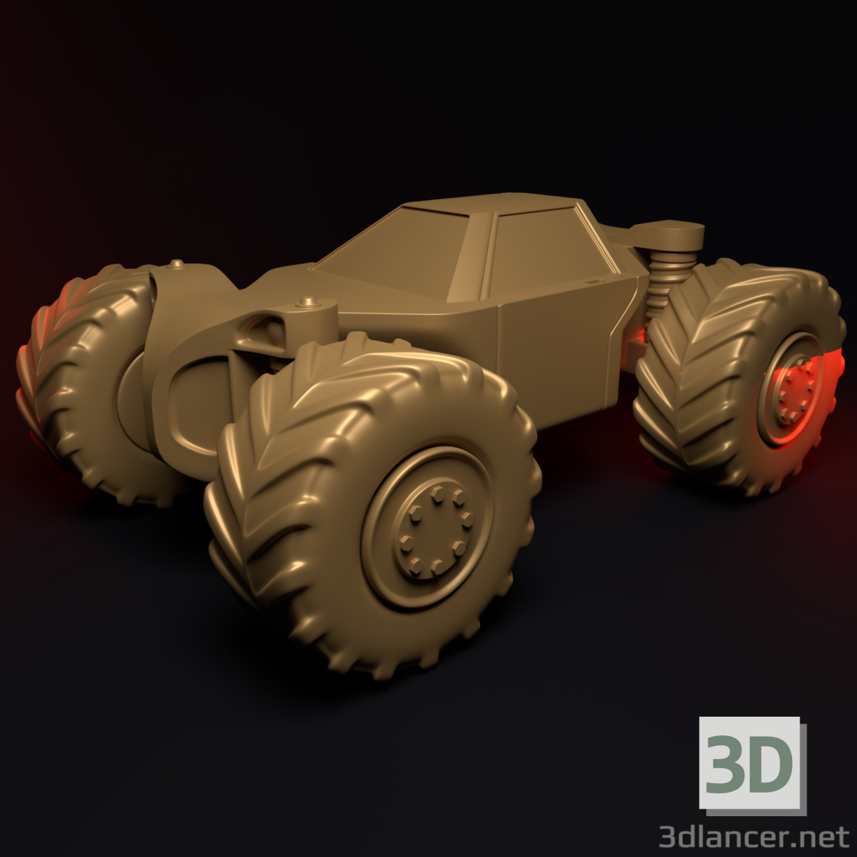 3d model BUGGY CAR - preview
