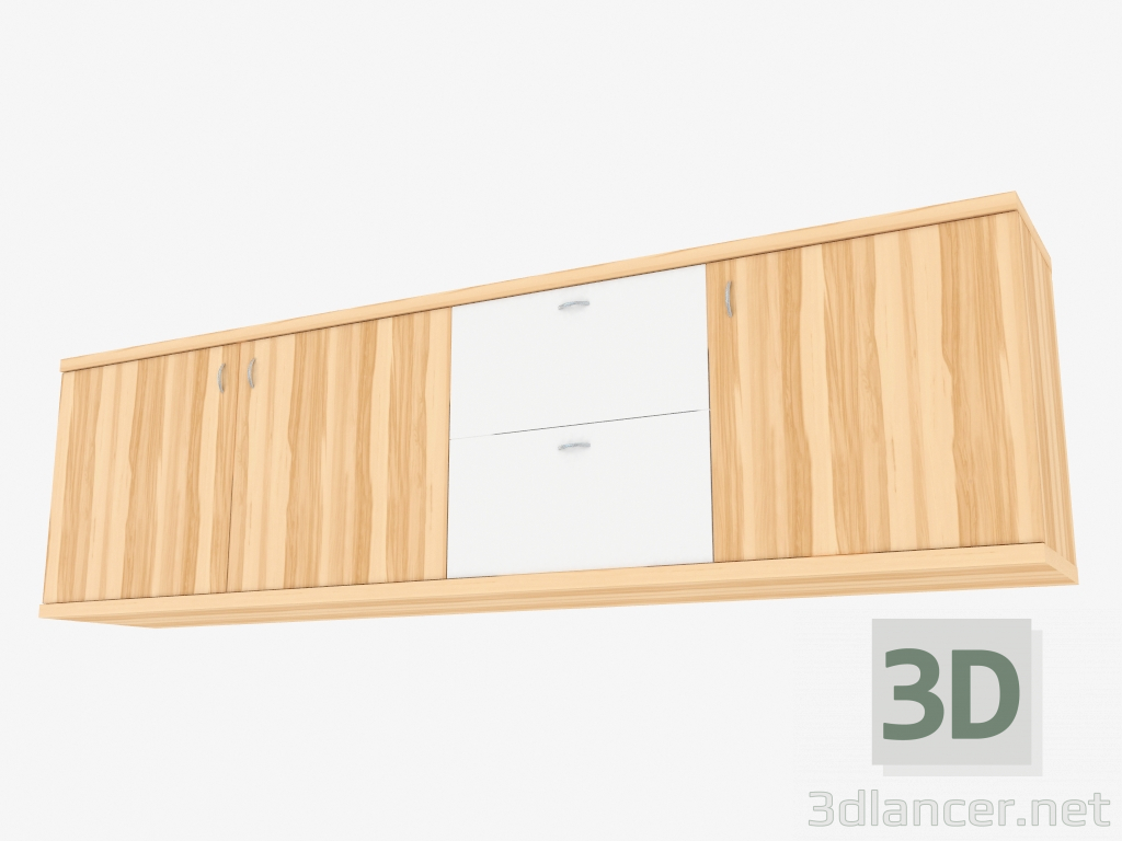 3d model Bufet de cuatro secciones colgando (150-36-1) - vista previa