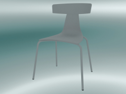 Стілець стекіруемие REMO plastic chair (1417-20, plastic signal grey, signal grey)