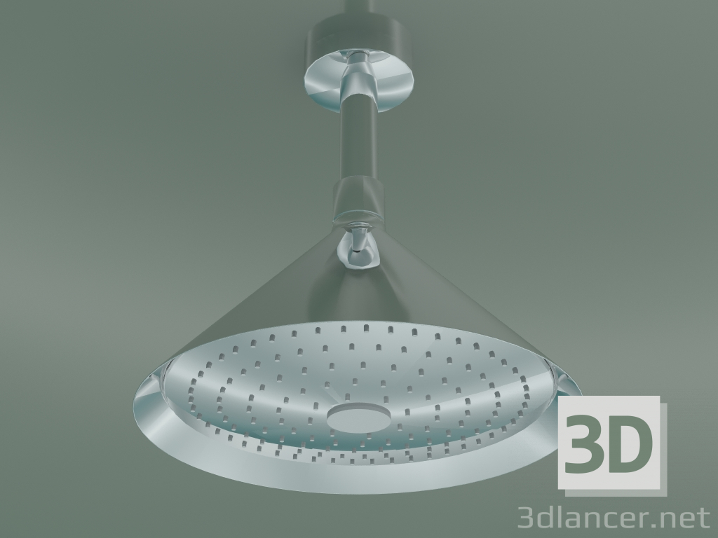 3d model Ducha fija con ducha de lluvia (26022000) - vista previa