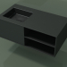 3d model Washbasin with drawer and compartment (06UC524S2, Deep Nocturne C38, L 96, P 50, H 36 cm) - preview