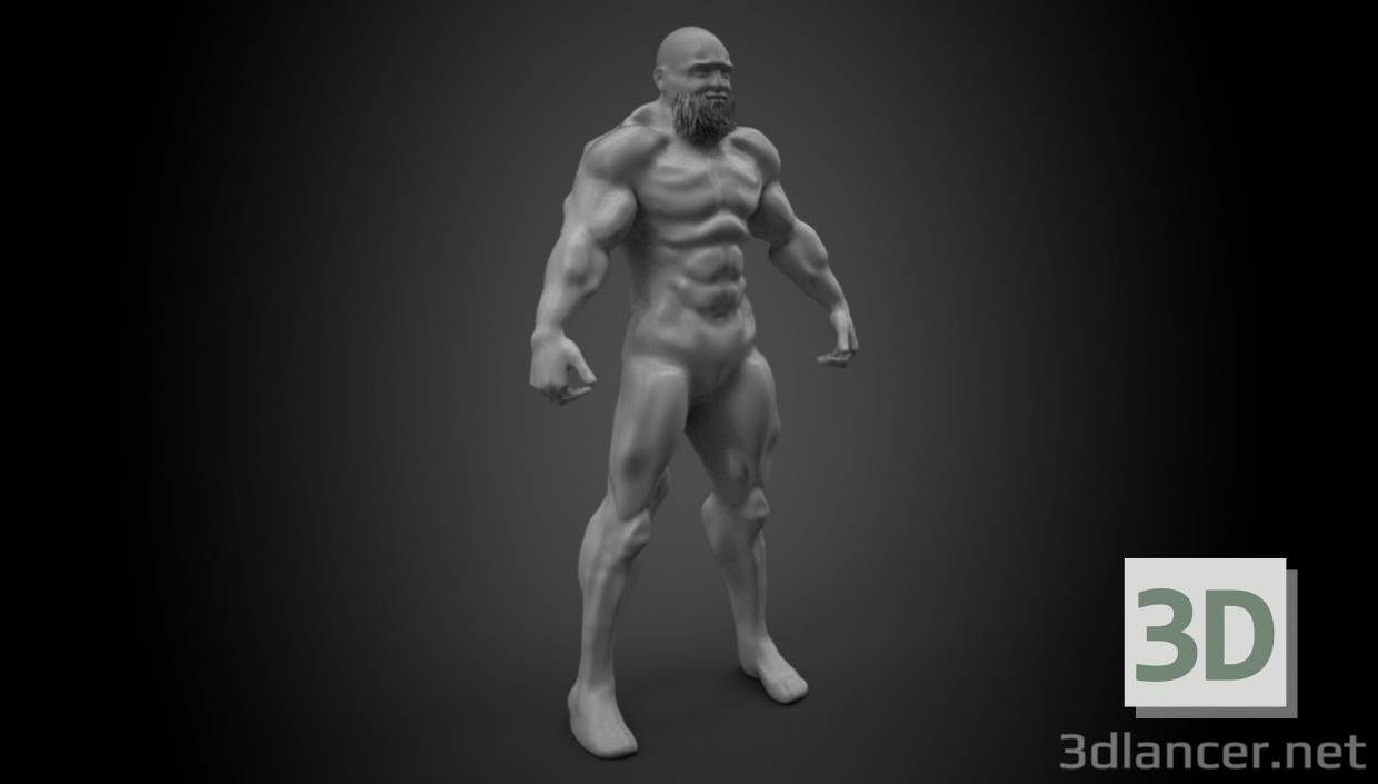 3d model Man - preview