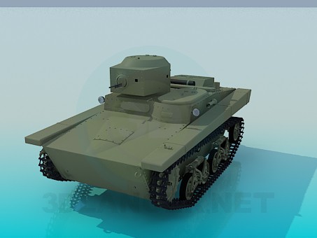 3d model T-37A light tank - preview