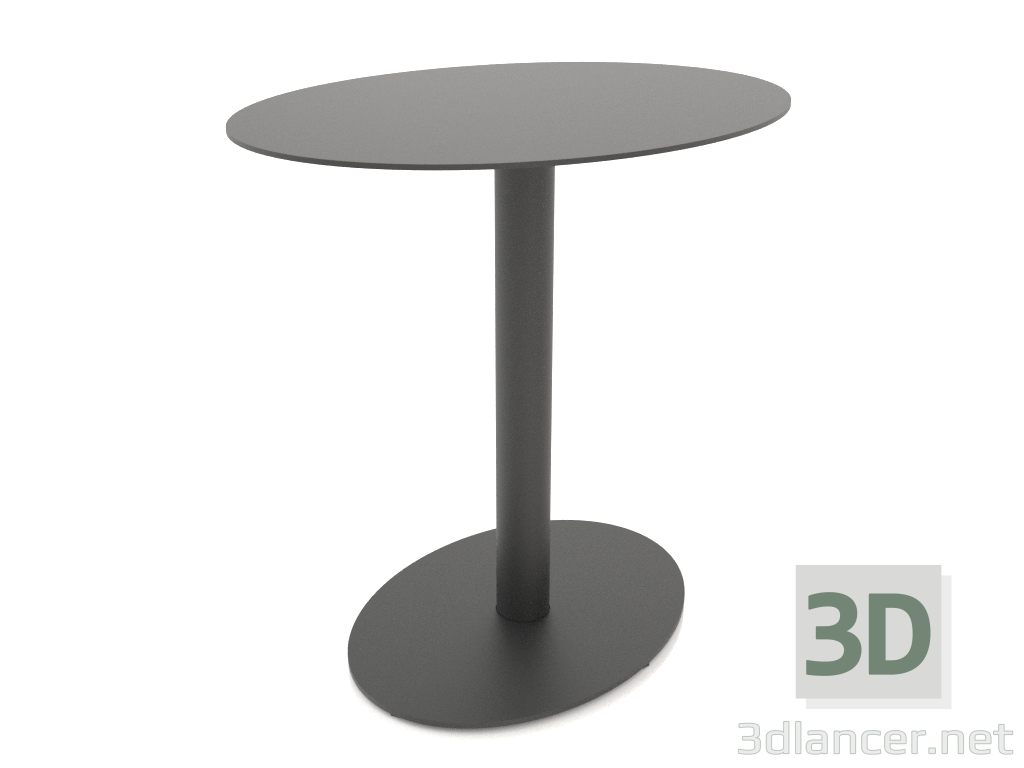 3D modeli Büyük masa MONO oval (80x60x75) - önizleme