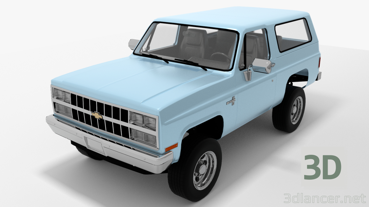 3D 1989 Chevrolet Blazer K5 modeli satın - render