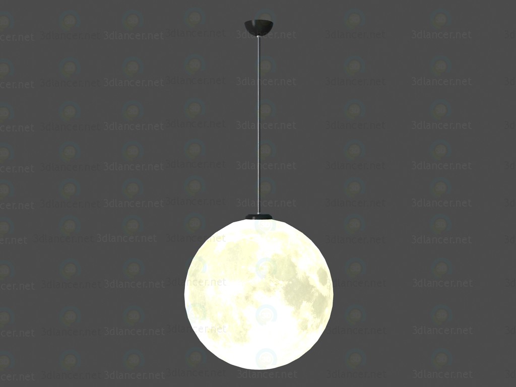 3d Lamp Moon model buy - render