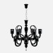 3d model Ceiling fixture Chandelier Lamp 12 arms - preview