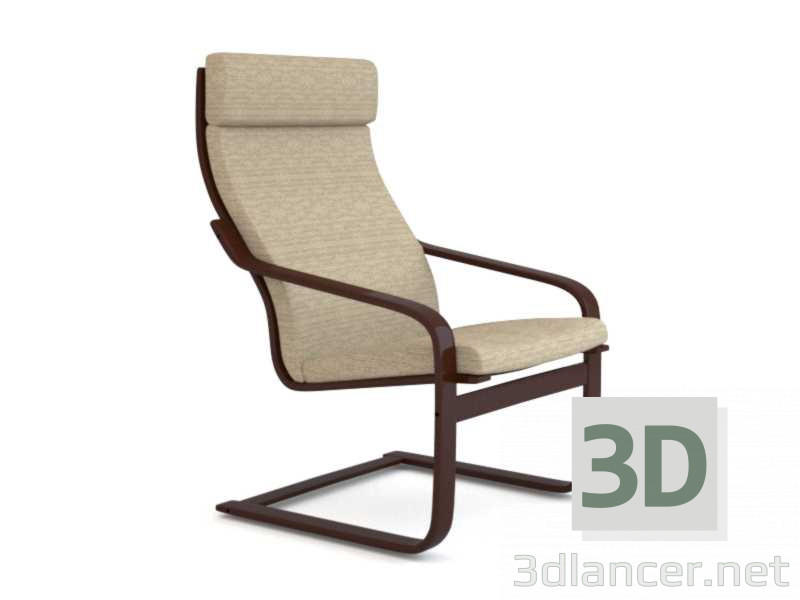 Modelo 3d Poltrona IKEA Poeng - preview