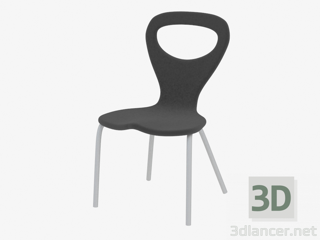 3d model Silla apilable - vista previa