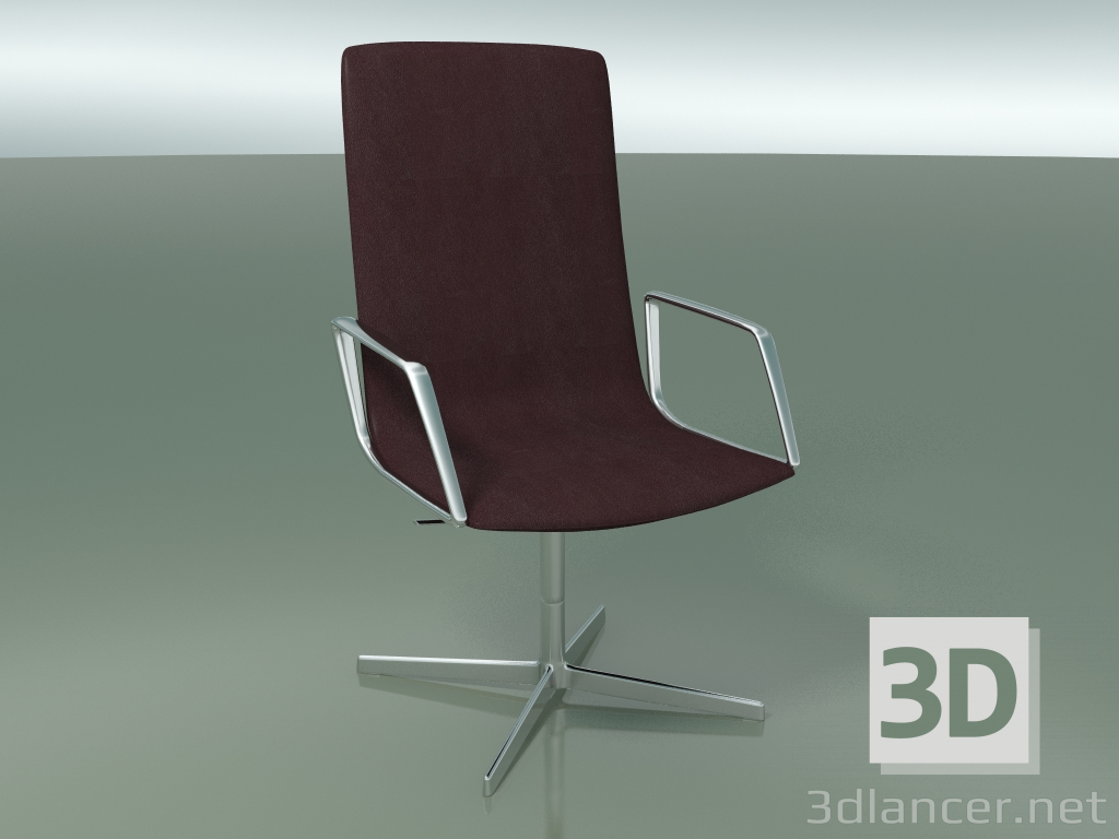 3d model Office chair 4903BI (4 legs, with armrests) - preview