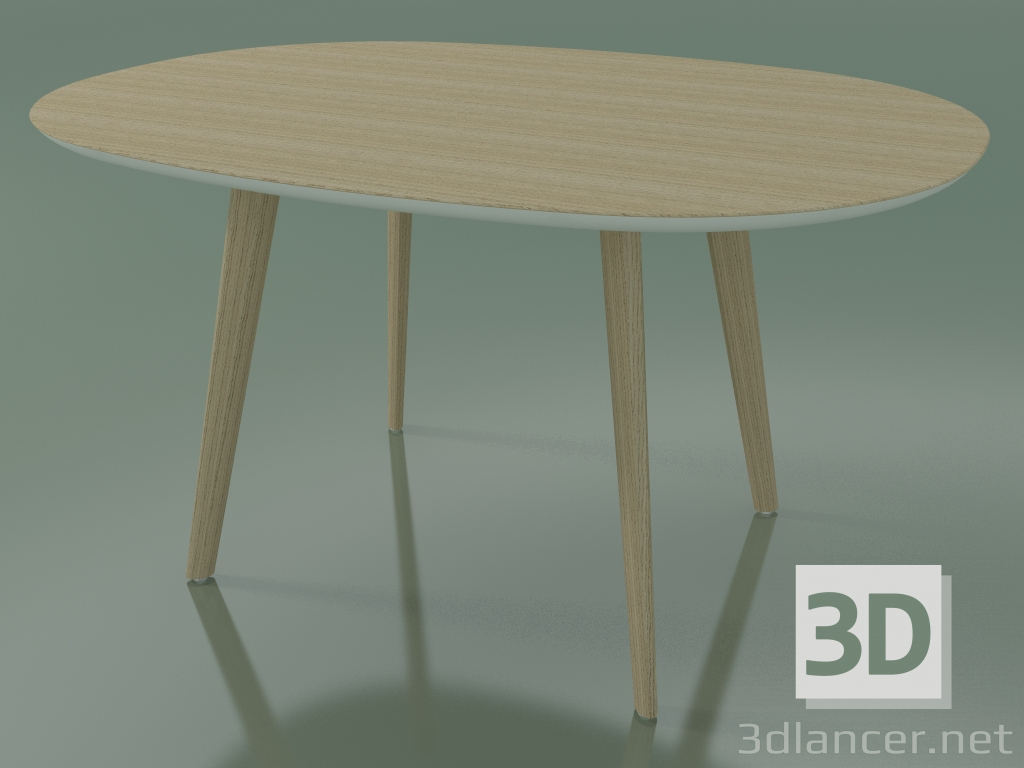 3d model Mesa ovalada 3506 (H 74 - 135x100 cm, M02, Roble blanqueado, opción 2) - vista previa