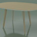 modèle 3D Table ovale 3506 (H 74 - 135x100 cm, M02, Chêne blanchi, option 2) - preview