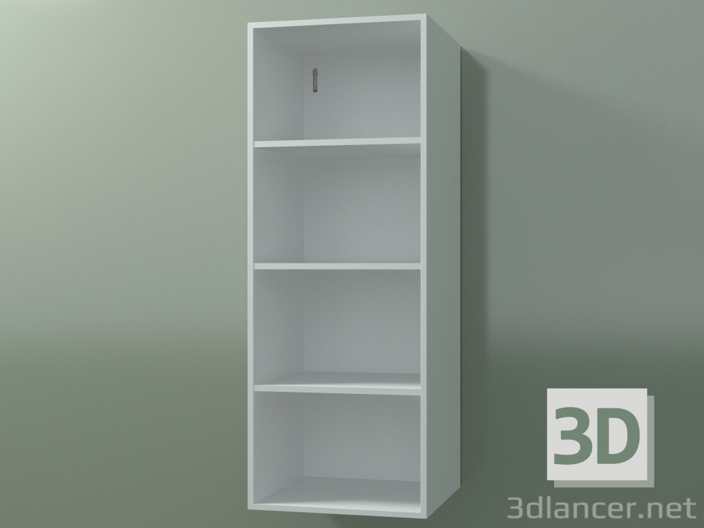 3d model Armario alto de pared (8DUBCD01, Glacier White C01, L 36, P 36, H 96 cm) - vista previa