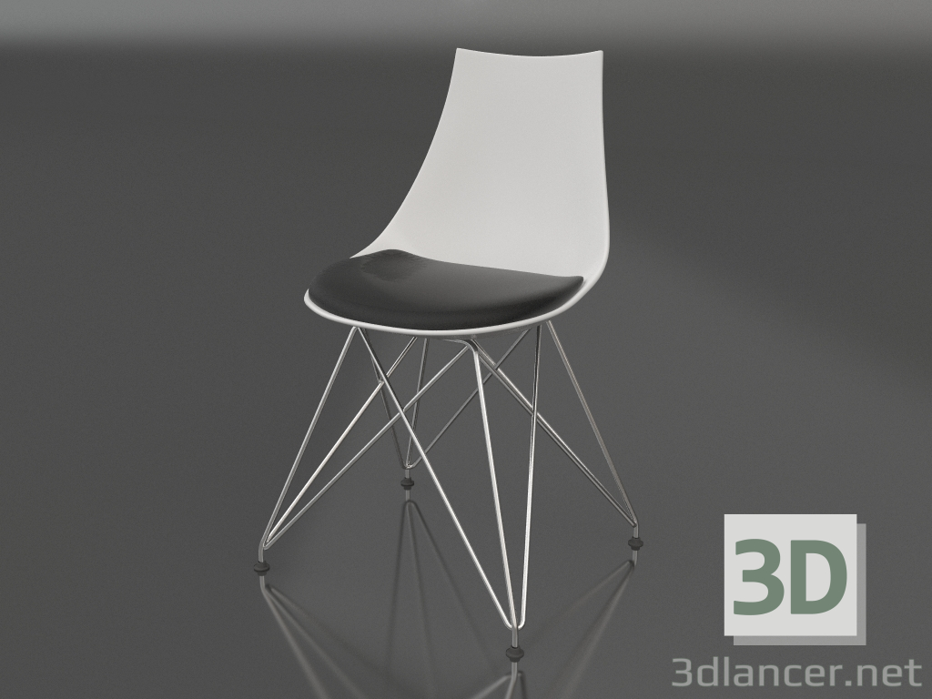 3d model Silla Concept (blanco-negro) - vista previa