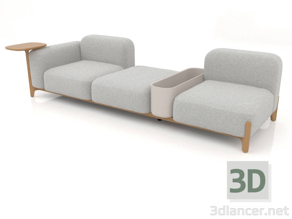 Modelo 3d Sofá modular (composição 12) - preview