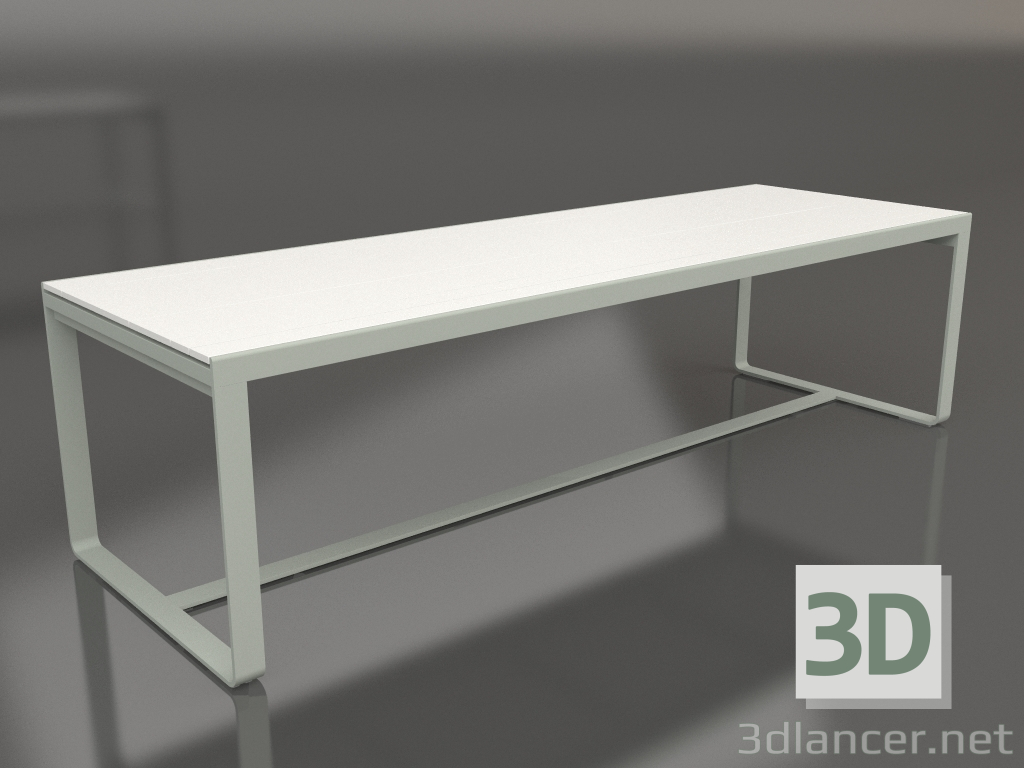 3d model Dining table 270 (White polyethylene, Cement gray) - preview