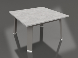 Quadratischer Beistelltisch (Quarzgrau, DEKTON)