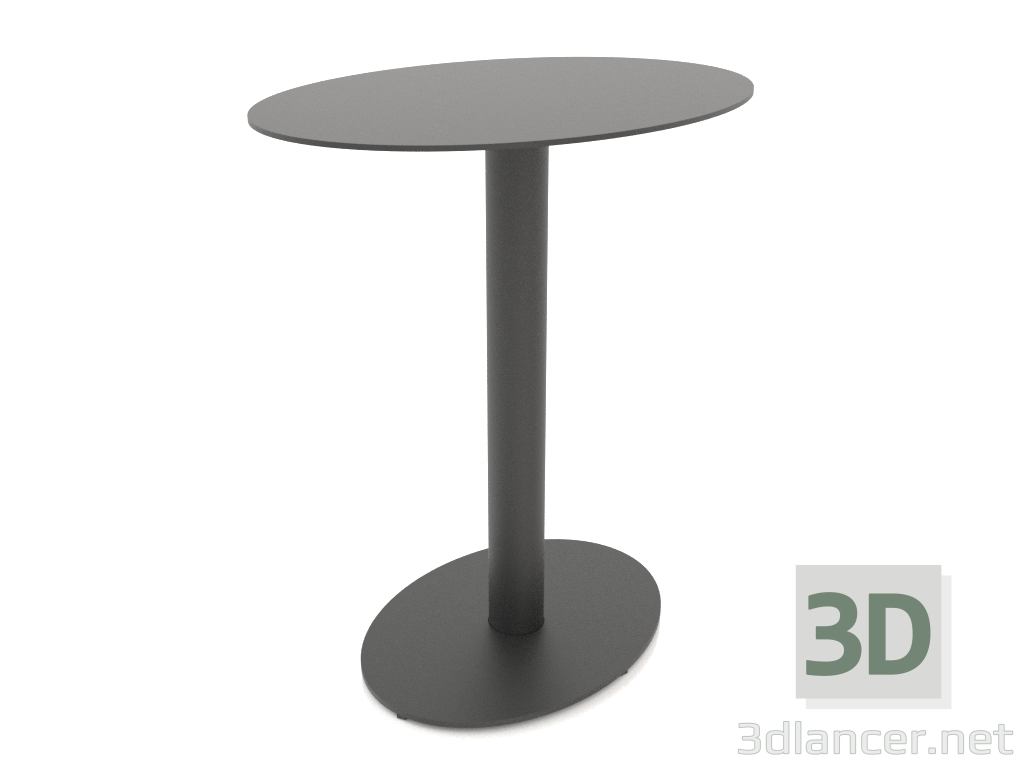 3D Modell Großer ovaler MONO-Tisch (70x50x75) - Vorschau