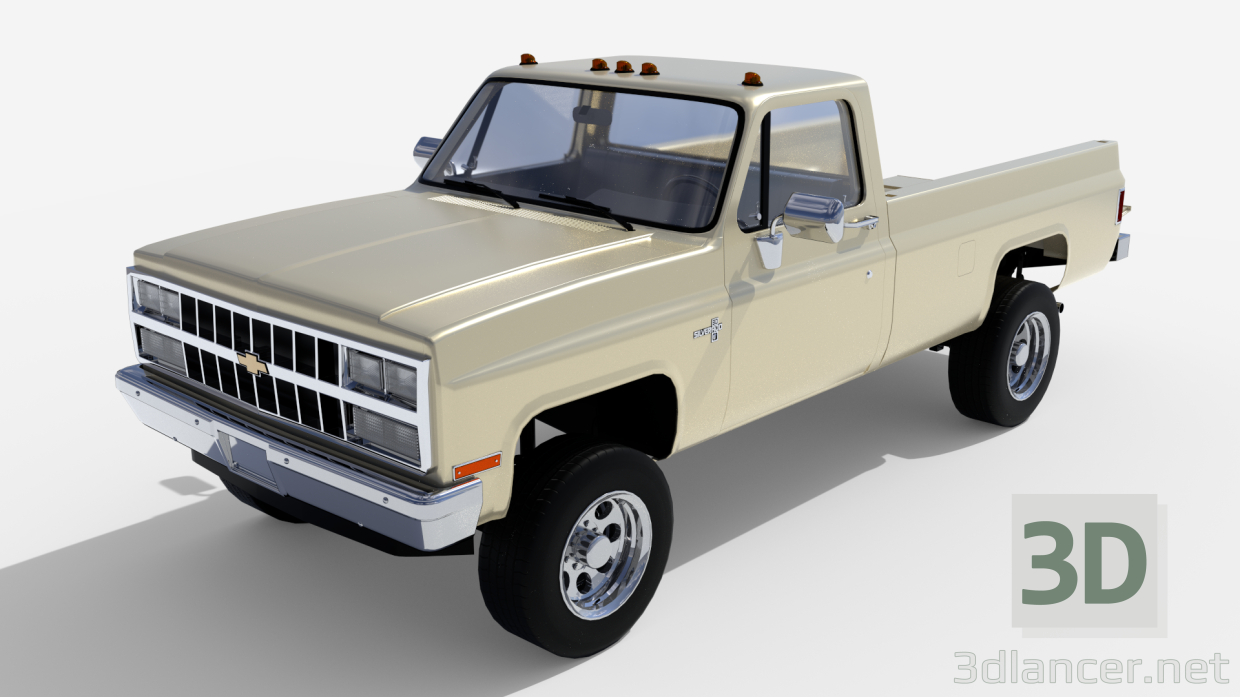 modello 3D di Pick-up | Chevrolet K30 1989 comprare - rendering