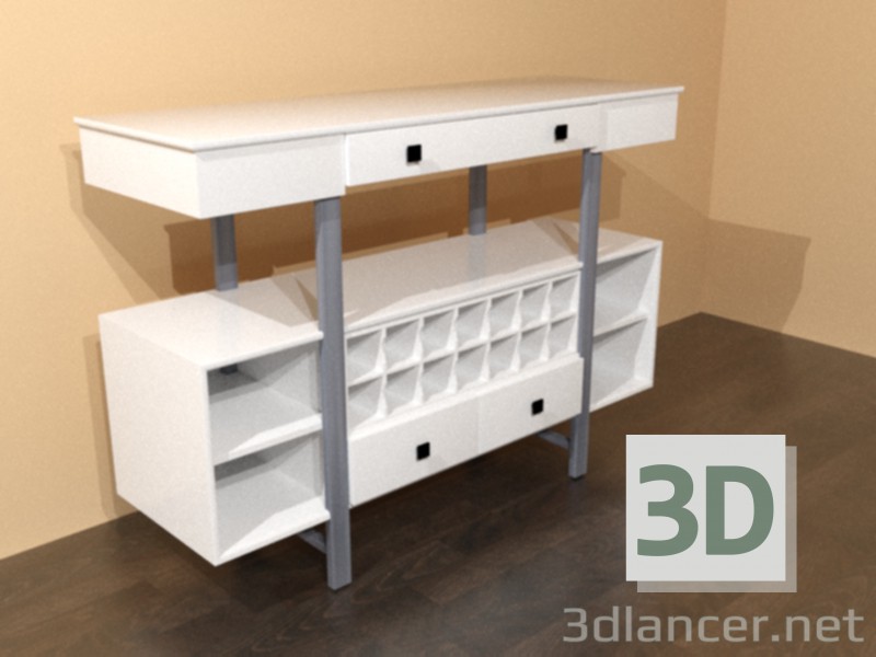 3D Modell Anrichte - Vorschau