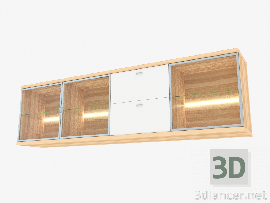 3d модель Буфет чотирьохсекційний підвісний (150-36-3) – превью