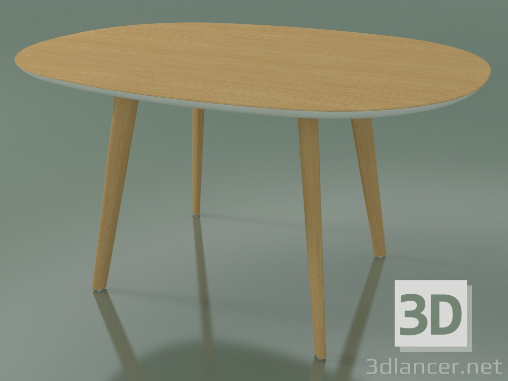 Modelo 3d Mesa oval 3506 (H 74 - 135x100 cm, M02, carvalho natural, opção 2) - preview