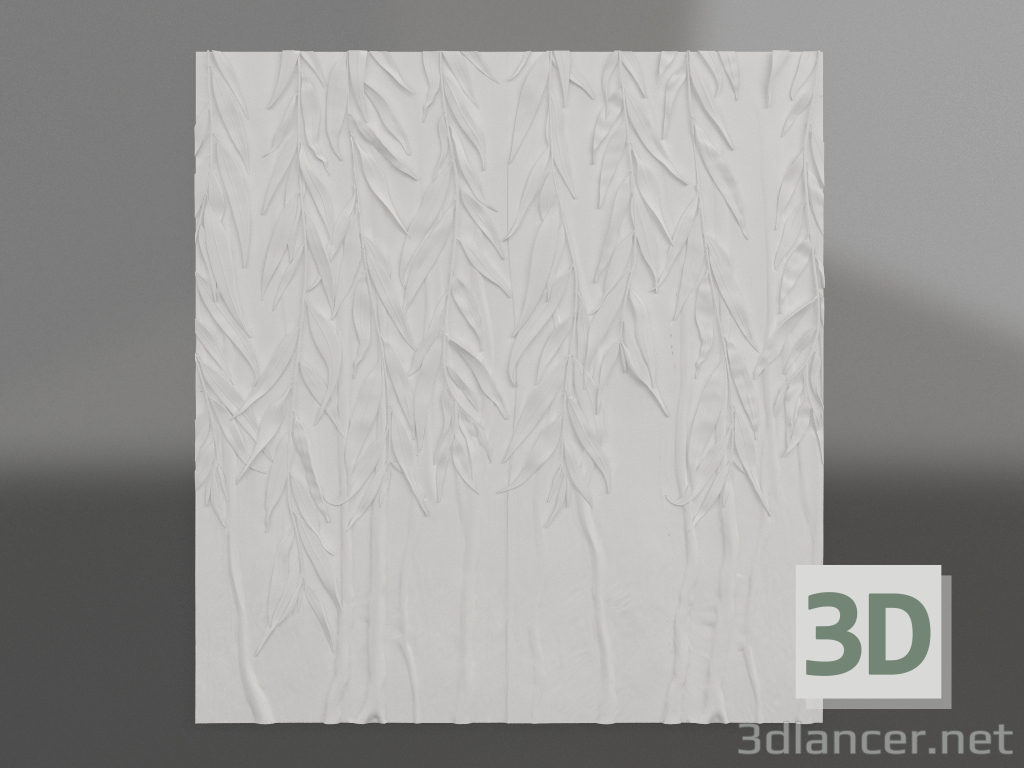 modello 3D Bassorilievo Willow - anteprima