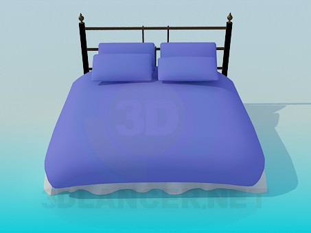 3D modeli Yatak - önizleme