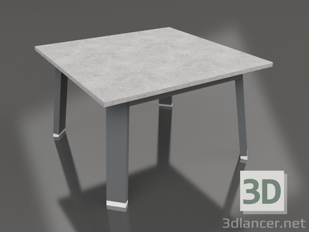 3d модель Квадратный боковой стол (Anthracite, DEKTON) – превью