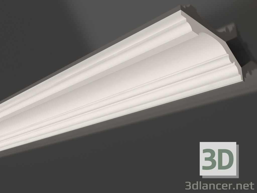 Modelo 3d Cornija de teto de gesso lisa KG 007 1 (45x140) - preview